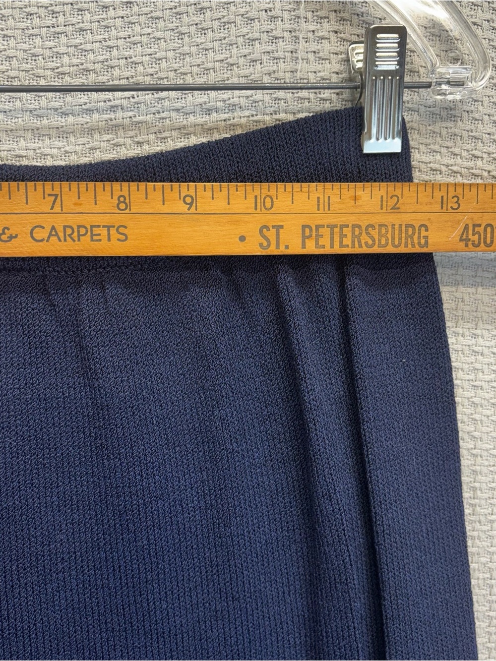Vintage St John Navy Blue Skirt Suit Set Sz 4 Nautical Old Money Gold Buttons - Picture 9 of 16